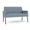 Lesro Mystic Lounge Reception Loveseat, Bronze, RS Rain Song Upholstery ML1501 - alternate 1